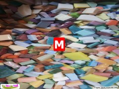 smalti offcuts mixes | Irregular shapes, sloped edges, offcuts